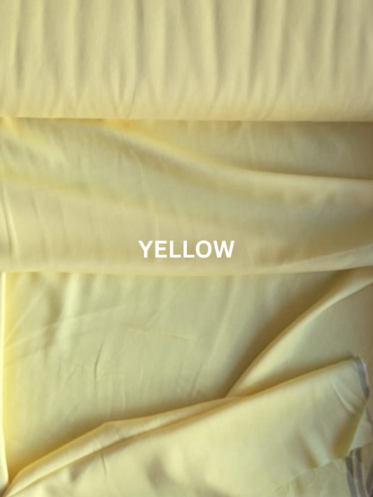 Linen Cotton Blend Fabric - LG Yellow (55% Linen 45% Cotton, 150 GSM, 60" Wide)