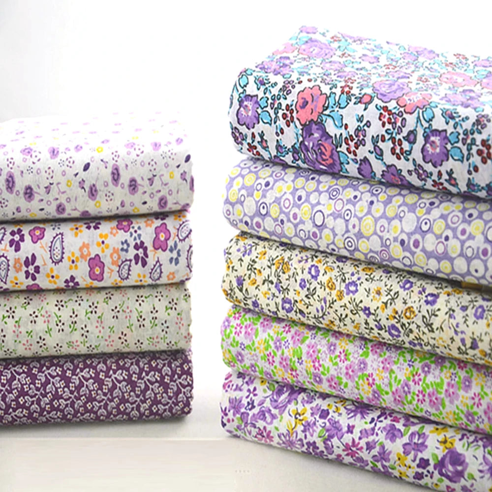 Quilting Fabric, 9/10/50 PCS 19.7x19.7 Inches Cotton Bundle Fat Quarter Patchwork for DIY Sewing Scrapbooking Dot Floral Pattern