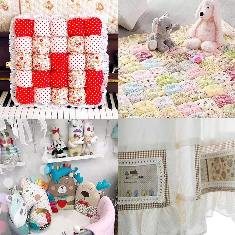 Quilting Fabric, 9/10/50 PCS 19.7x19.7 Inches Cotton Bundle Fat Quarter Patchwork for DIY Sewing Scrapbooking Dot Floral Pattern