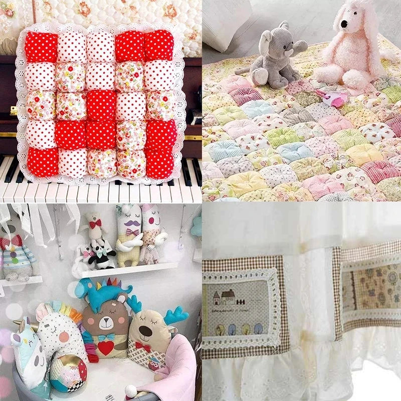 Quilting Fabric, 9/10/50 PCS 19.7x19.7 Inches Cotton Bundle Fat Quarter Patchwork for DIY Sewing Scrapbooking Dot Floral Pattern
