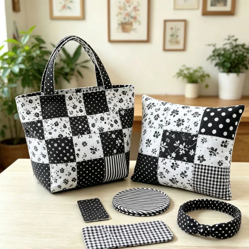Assorted 7 Color Patchwork Cotton Fabric Bundles DIY Craft Cloth for Quilting Sewing Bedding Dress Handmade Home Decor Supplies