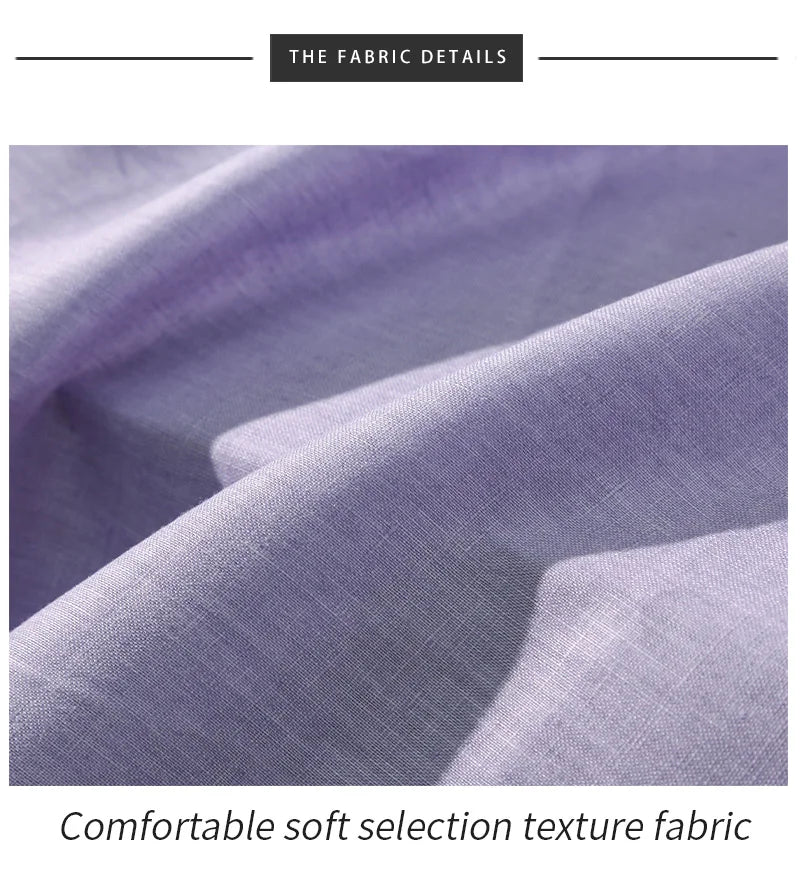 100% Linen Sewing Fabric Solid Color Natural Plant Dyed Fabric For Sewing Tops, Pants, Skirts Breathable Materials By 2 Yards