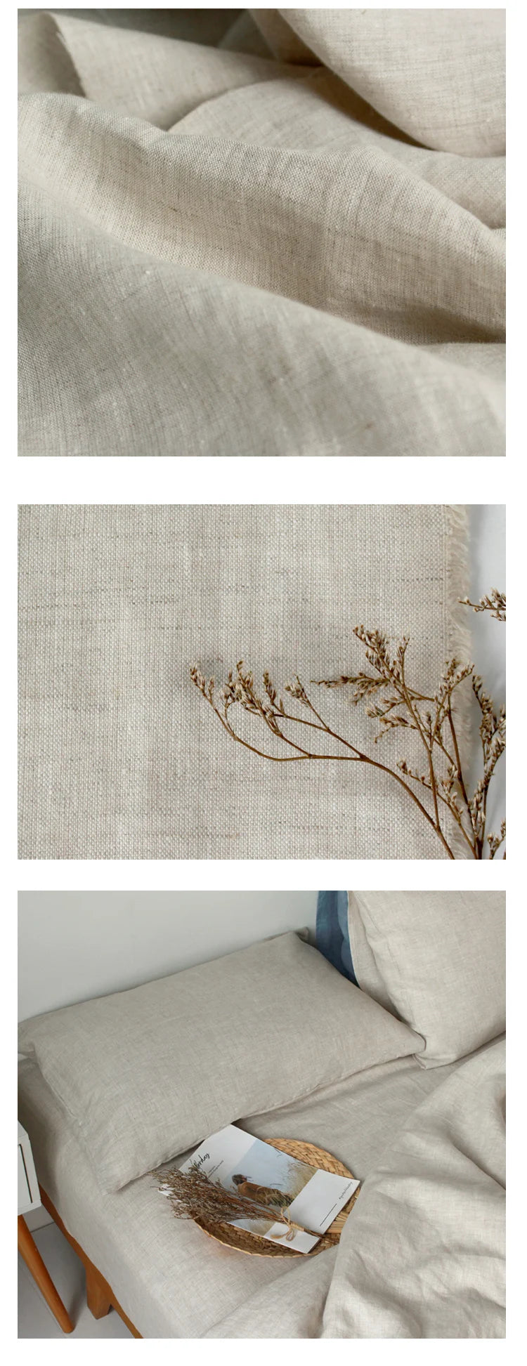 100% Pure Linen Soft Fabrics For Sewing Diy Handmade 280x50cm