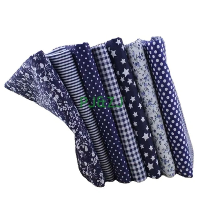 Assorted 7 Color Patchwork Cotton Fabric Bundles DIY Craft Cloth for Quilting Sewing Bedding Dress Handmade Home Decor Supplies
