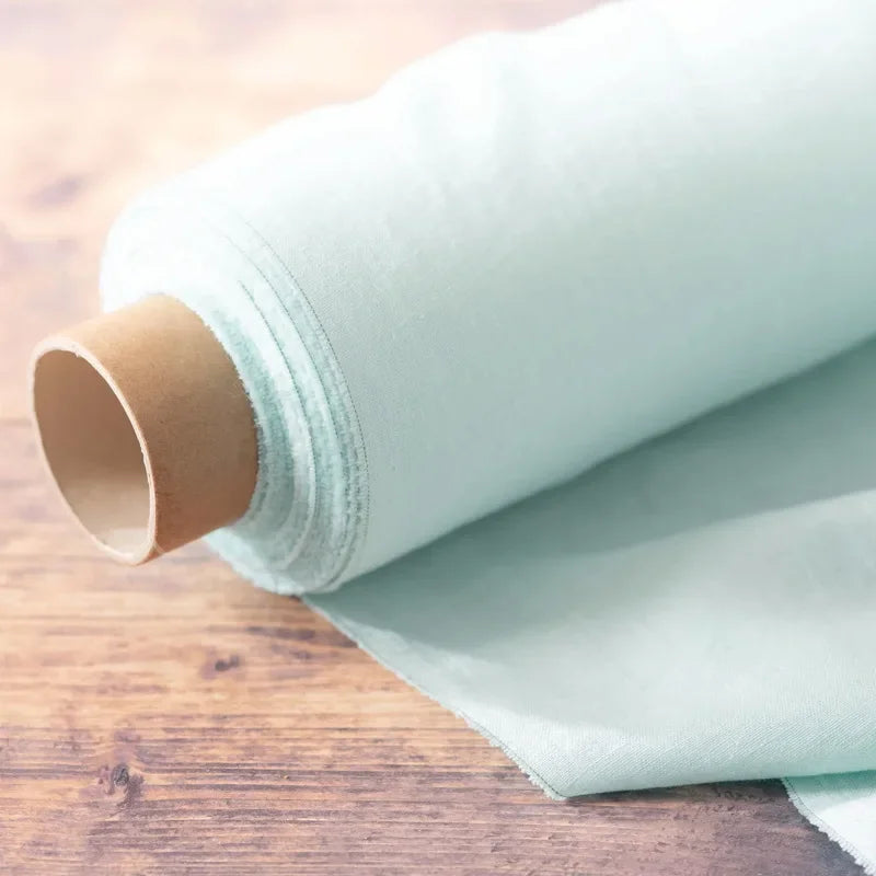 100% French Linen Fabric, Soft Non-woven Washed Linen for Clothing, Tablecloths, Curtains, DIY Sewing Natural Flax Material