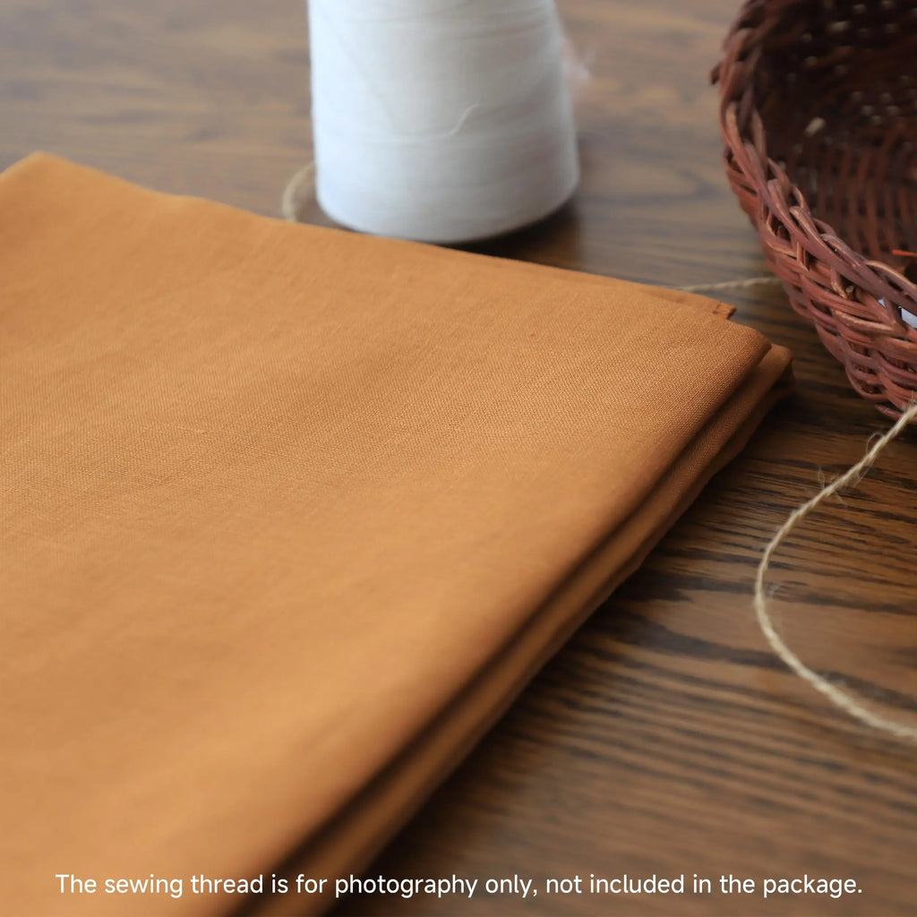 100% French Linen Fabric, Soft Non-woven Washed Linen for Clothing, Tablecloths, Curtains, DIY Sewing Natural Flax Material