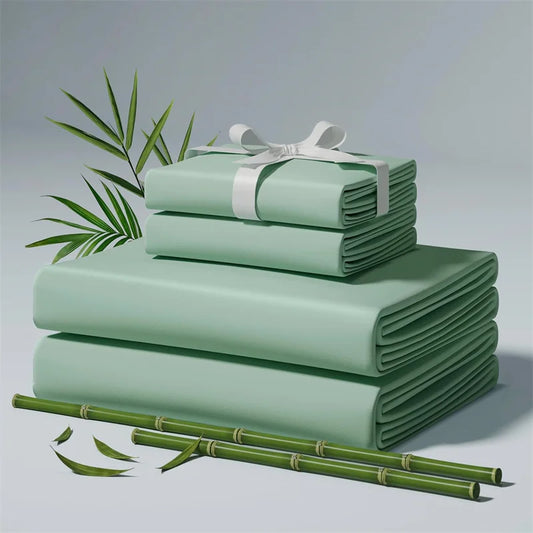 Premium Organic Bamboo Bed Sheet Set - 4/6 Piece Luxury Bedding Collection