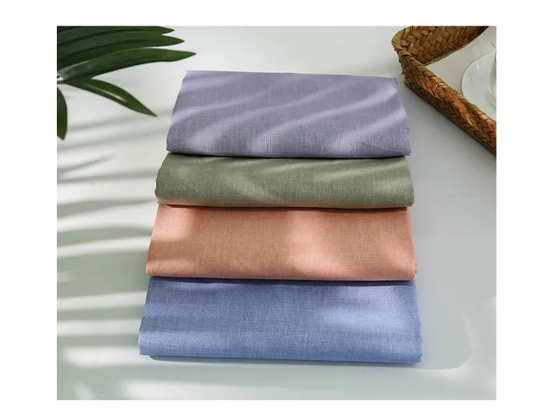 100% Linen Sewing Fabric Solid Color Natural Plant Dyed Fabric For Sewing Tops, Pants, Skirts Breathable Materials By 2 Yards